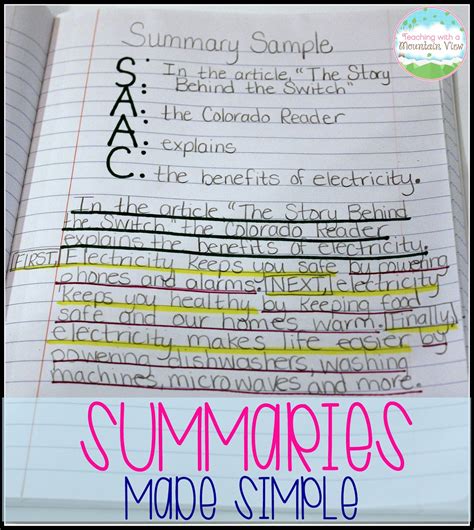 Summaries .